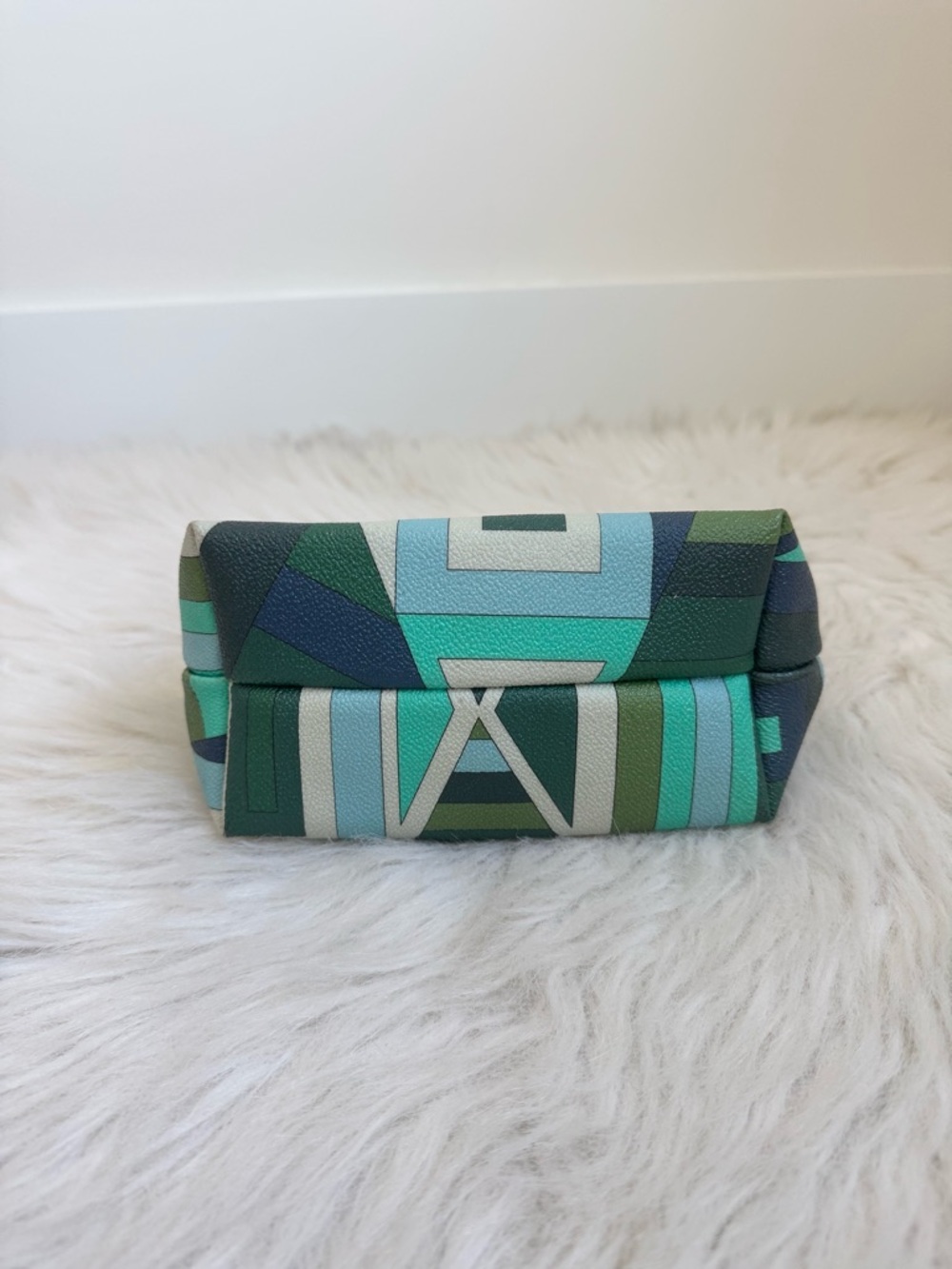 Authentic green leather Emilio Pucci mini pouch bag - Picture 4 of 9